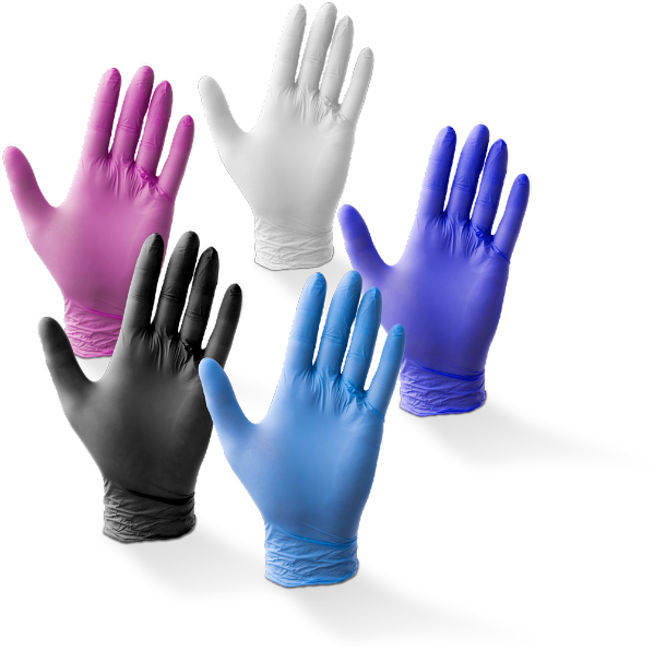 Handschoenen Nitril screen touch WIT, poeder en latexvrij 100 stuks