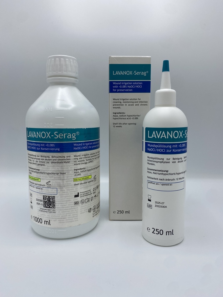 Lavanox® Wound Irrigation 0,08% NaOC0l/HOCl