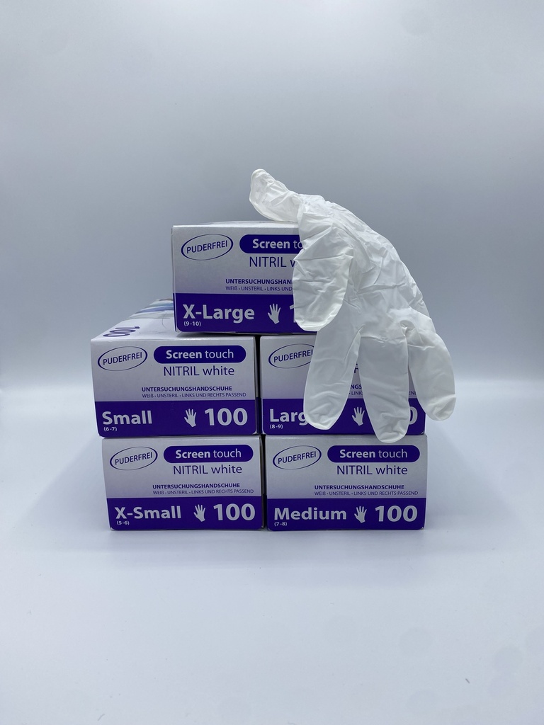 [13211-S TopGlove] TopGlove Handschoenen Nitril screen touch WIT (Small)