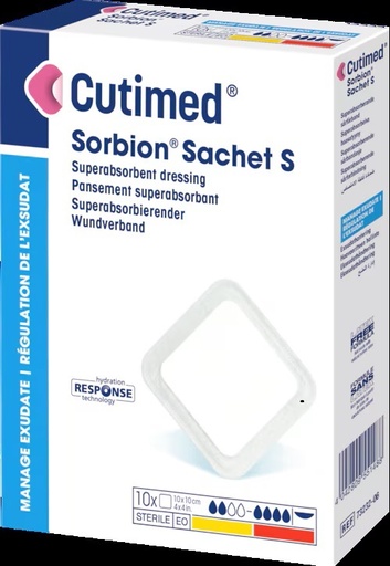 [73232-18 Essity] ﻿Cutimed® Sorbion® Sachet S 20X30cm - Stuk﻿